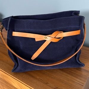 New Parker Thatch Blair Bag Navy Suede